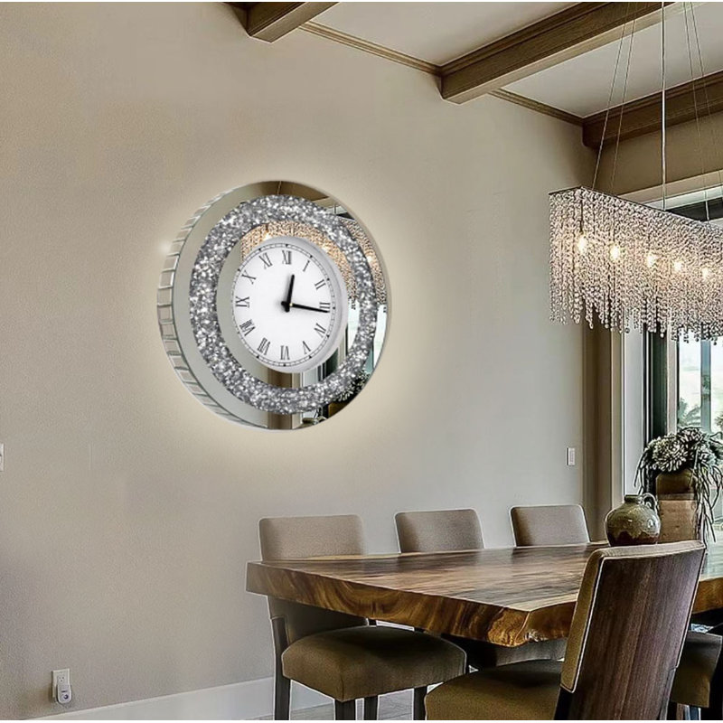 gucangdiangzishangwuyouxiangongsi Glass Wall Clock Wayfair Canada